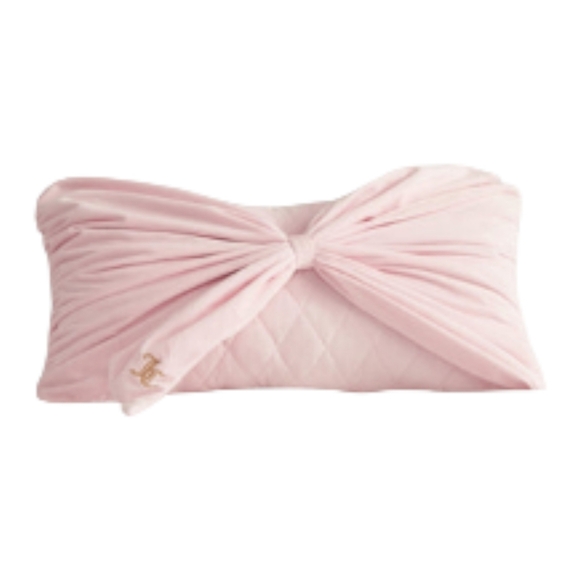 Juicy Couture Other - Juicy Couture Light Pink Bow Pillow
